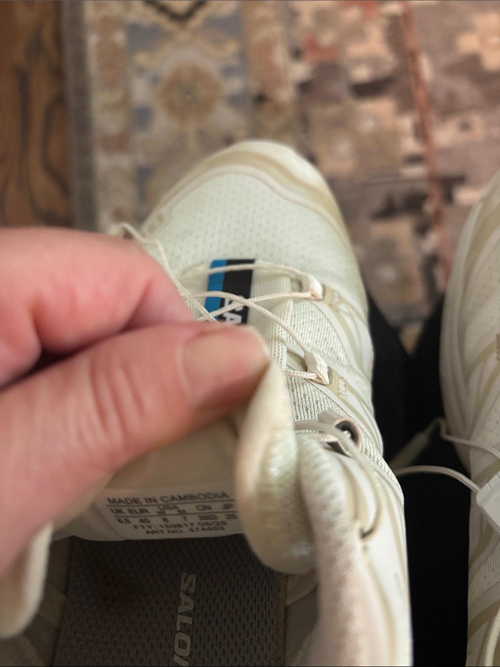 Salomon S/LAB Trail Running Shoes in Cream - Picture 5 of 5